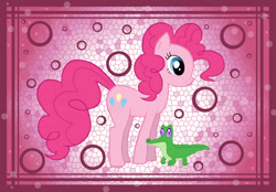 Size: 2488x1732 | Tagged: safe, artist:raptor007, gummy, pinkie pie, alligator, earth pony, pony, female, mare, pink coat, pink mane