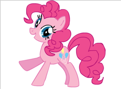 Size: 550x402 | Tagged: safe, artist:segajosh3, pinkie pie, earth pony, pony, female, mare, simple background, solo, white background