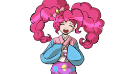 Size: 480x280 | Tagged: dead source, safe, artist:thenintendoctor, pinkie pie, earth pony, pony, crossover, danganronpa, danganronpa 2, hiyoko saionji, solo, suzuko mimori, voice actor joke