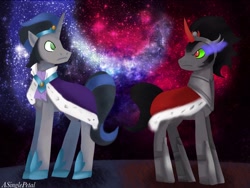 Size: 1024x768 | Tagged: safe, artist:asinglepetal, derpibooru import, idw, king sombra, pony, unicorn, good king sombra, mirror universe