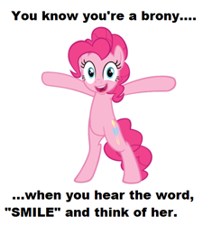 Size: 590x628 | Tagged: safe, artist:ipandacakes, pinkie pie, earth pony, pony, image macro, meme, solo, text