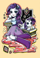 Size: 450x648 | Tagged: safe, artist:cchiuan, rarity, equestria girls, boots, clothes, human ponidox, ponied up, prone, skirt, sofa