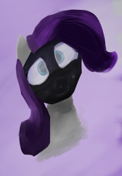 Size: 1104x1595 | Tagged: safe, artist:sapphmod, rarity, pony, unicorn, gas mask, solo