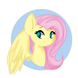 Size: 2000x2000 | Tagged: safe, artist:llama-senpai, fluttershy, pegasus, pony, female, mare, pink mane, solo, yellow coat