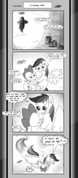 Size: 1451x3300 | Tagged: safe, artist:loreto-arts, rainbow dash, spike, starlight glimmer, dragon, pegasus, pony, comic:friendship is innuendo, comic:friendship is innuendo vol. 2, comic, hug, innuendo, le lenny face