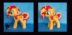 Size: 5804x2852 | Tagged: safe, artist:wolly, sunset shimmer, pony, unicorn, female, mare, plushie