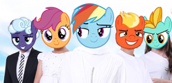 Size: 808x394 | Tagged: safe, derpibooru import, lightning dust, rainbow dash, rolling thunder, scootaloo, short fuse, pegasus, pony, the washouts (episode)