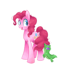 Size: 1024x1171 | Tagged: safe, artist:mapony240, gummy, pinkie pie, earth pony, pony, female, mare, pink coat, solo