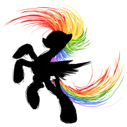 Size: 690x690 | Tagged: safe, artist:flamevulture17, derpibooru import, rainbow dash, pegasus, pony, simple background, solo, transparent background