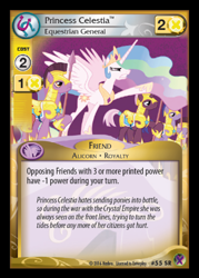 Size: 358x500 | Tagged: safe, princess celestia, alicorn, pony, alternate timeline, ccg, crystal war timeline, enterplay, marks in time, merchandise, royal guard