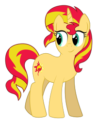 Size: 2143x2680 | Tagged: safe, artist:up-world, sunset shimmer, pony, unicorn, female, mare, simple background, smiling, solo, transparent background