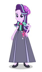 Size: 550x930 | Tagged: safe, alternate version, artist:cartoonmasterv3, starlight glimmer, human, equestria girls, clothes, long skirt, skirt, solo