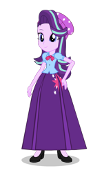 Size: 550x930 | Tagged: safe, alternate version, artist:cartoonmasterv3, starlight glimmer, human, equestria girls, clothes, long skirt, skirt, solo