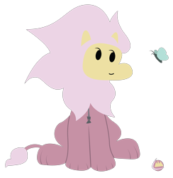 Size: 4025x4125 | Tagged: safe, artist:liracrown, fluttershy, big cat, lion, absurd resolution, clothes, cosplay, costume, crossover, minimalist, solo, steven universe