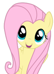 Size: 4297x5917 | Tagged: safe, artist:mrfremen, fluttershy, pegasus, pony, absurd resolution, simple background, smiling, solo, transparent background, vector