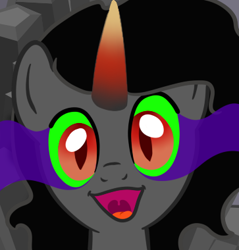 Size: 363x380 | Tagged: safe, artist:hudoyjnik, derpibooru import, king sombra, pony, unicorn, ponyface, solo