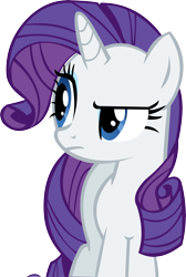 Size: 9162x13648 | Tagged: safe, artist:cyanlightning, rarity, pony, unicorn, applejack's "day" off, absurd resolution, displeased, raised eyebrow, simple background, solo, transparent background, vector