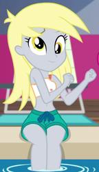 Size: 500x870 | Tagged: safe, screencap, derpy hooves, better together, equestria girls, i'm on a yacht, cropped, cross-eyed, cute, derpabetes, solo