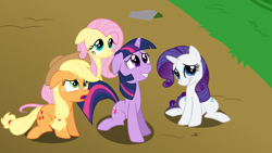 Size: 10667x6000 | Tagged: safe, artist:byteslice, applejack, fluttershy, rarity, twilight sparkle, earth pony, pegasus, pony, unicorn, swarm of the century, .svg available, absurd resolution, cute, shyabetes, twiabetes, vector