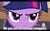 Size: 1280x800 | Tagged: safe, derpibooru import, twilight sparkle, angry, bronybait, frown, glare, hub logo, hug, image macro, imma snuggle you, snuggling, solo, vulgar