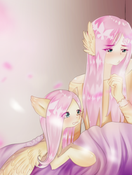 Size: 1200x1600 | Tagged: safe, artist:maagaretto, artist:mohomo, fluttershy, human, anime, crying, cute, human ponidox, humanized, wing ears