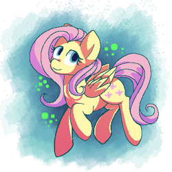 Size: 350x350 | Tagged: safe, artist:partycannoninc, fluttershy, pegasus, pony, female, mare, pixel art, solo