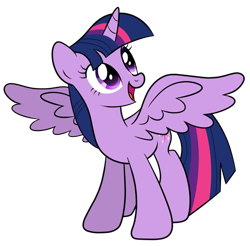 Size: 900x887 | Tagged: safe, artist:drawponies, derpibooru import, twilight sparkle, twilight sparkle (alicorn), alicorn, pony, female, mare, simple background, solo, spread wings, transparent background, vector, wings