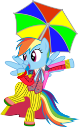 Size: 4061x6428 | Tagged: safe, artist:jaybugjimmies, derpibooru import, rainbow dash, pegasus, pony, absurd resolution, adorkable, ankle boots, cat pin, cheque, clothes, cosplay, costume, cravat, crossover, cute, dashabetes, doctor who, dork, felt, frock coat, herringbone, my eyes, polka dots, rainbow, rainbow dash always dresses in style, shirt, shoes, simple background, sixth doctor, solo, spats, tartan, the explosion in a rainbow factory, tortoise pin, transparent background, umbrella, vector, waistcoat