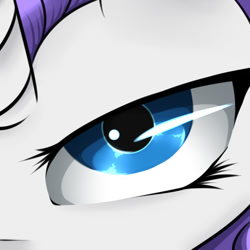 Size: 500x500 | Tagged: safe, artist:chapaevv, rarity, pony, unicorn, angry, close-up, looking at you, solo