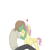 Size: 1698x1704 | Tagged: safe, artist:fiona, butterscotch, fluttershy, oc, oc:anon, oc:femanon, pegasus, pony, adorascotch, blushing, cute, forehead kiss, kissing, rule 63, rule63betes