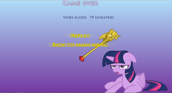 Size: 1192x646 | Tagged: safe, artist:futzi01, derpibooru import, twilight sparkle, twilight sparkle (alicorn), alicorn, pony, female, game, mare, twilight scepter