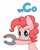 Size: 800x1000 | Tagged: safe, artist:joycall6, part of a set, pinkie pie, earth pony, pony, series:joycall6's periodic table, chemistry, cobalt, magnet, periodic table, solo