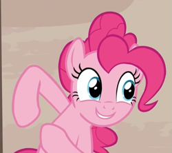 Size: 1139x1011 | Tagged: safe, screencap, pinkie pie, earth pony, pony, the cutie map, reaction image, solo