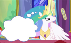 Size: 617x378 | Tagged: safe, princess celestia, alicorn, pony, no second prances, exploitable, exploitable meme, fork, forklestia, meme