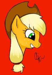 Size: 206x298 | Tagged: safe, artist:rainbowdash-swag, applejack, earth pony, pony, solo