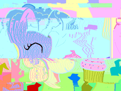 Size: 800x600 | Tagged: safe, artist:gallifreyanequine, pinkie pie, earth pony, pony, cupcake, female, glitch, mare, solo