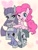 Size: 1145x1504 | Tagged: safe, artist:shiror0r0, limestone pie, marble pie, maud pie, pinkie pie, earth pony, pony, pie sisters, sisters