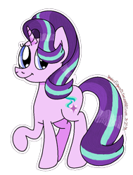 Size: 638x844 | Tagged: safe, artist:spiderfingers15, starlight glimmer, pony, unicorn, cute, glimmerbetes, raised hoof, simple background, solo, transparent background