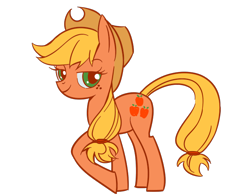 Size: 700x550 | Tagged: safe, artist:hirofuta_akai, applejack, earth pony, pony, female, mare, pixiv, solo