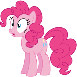 Size: 3700x3700 | Tagged: safe, artist:s.guri, pinkie pie, earth pony, pony, high res, open mouth, simple background, solo, transparent background, vector
