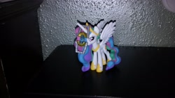 Size: 2560x1440 | Tagged: safe, princess celestia, alicorn, pony, funko, matrix of leadership, toy, transformers