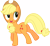 Size: 6642x6081 | Tagged: safe, artist:slb94, applejack, earth pony, pony, absurd resolution, plot, simple background, solo, transparent background, vector