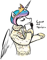 Size: 512x650 | Tagged: safe, artist:tempusfidgets, princess celestia, alicorn, pony, semi-anthro, 30 minute art challenge, bipedal, clothes, costume, elvis presley, love me tender, nightmare night, solo