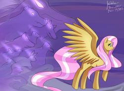 Size: 1280x942 | Tagged: safe, artist:jonfawkes, fluttershy, pegasus, pony, 30 minute art challenge, female, mare, nightmare fluttershy