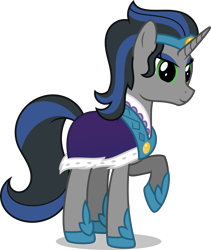 Size: 4219x5000 | Tagged: safe, artist:ambassad0r, derpibooru import, king sombra, queen umbra, pony, unicorn, absurd resolution, good king sombra, good queen umbra, rule 63, simple background, solo, transparent background, vector