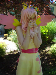 Size: 2448x3264 | Tagged: safe, artist:ruthalas, fluttershy, human, cosplay, irl, irl human, photo