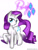 Size: 1200x1600 | Tagged: safe, artist:kaiomutaru25, rarity, pony, unicorn, raised hoof, simple background, solo