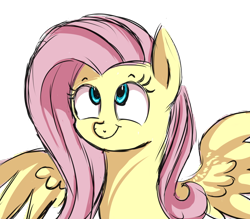 Size: 1024x896 | Tagged: safe, artist:segraece, fluttershy, pegasus, pony, female, mare, pink mane, solo, yellow coat