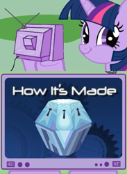 Size: 563x771 | Tagged: safe, derpibooru import, twilight sparkle, twilight sparkle (alicorn), alicorn, pony, princess twilight sparkle (episode), exploitable meme, female, how its made, mare, meme, mystery box of plot importance, tv meme