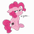 Size: 5120x5120 | Tagged: dead source, safe, artist:shinypikachu25, pinkie pie, earth pony, pony, the cutie map, :t, absurd resolution, cute, diapinkes, equal cutie mark, floppy ears, frown, lidded eyes, no eyelashes, simple background, sitting, solo, transparent background